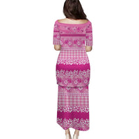 Hawaiian Hibiscus Honu Puletasi Pink Mele Kalikimaka Palaka Spirit LT9 - Polynesian Pride