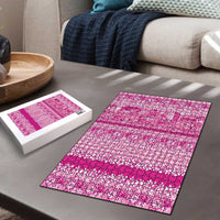 Hawaiian Hibiscus Honu Puzzle Pink Mele Kalikimaka Palaka Spirit - Polynesian Pride