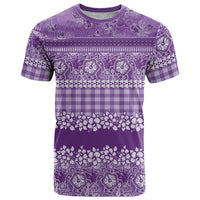 Hawaiian Hibiscus Honu T Shirt Purple Mele Kalikimaka Palaka Spirit LT9 Purple - Polynesian Pride