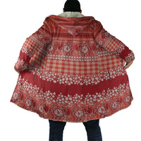 Hawaiian Hibiscus Honu Cloak Red Mele Kalikimaka Palaka Spirit - Polynesian Pride