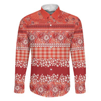 Hawaiian Hibiscus Honu Family Matching Puletasi and Hawaiian Shirt Red Mele Kalikimaka Palaka Spirit - Polynesian Pride