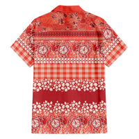 Hawaiian Hibiscus Honu Hawaiian Shirt Red Mele Kalikimaka Palaka Spirit LT9 - Polynesian Pride