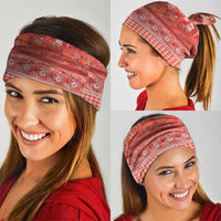 Hawaiian Hibiscus Honu Neck Gaiter Red Mele Kalikimaka Palaka Spirit - Polynesian Pride