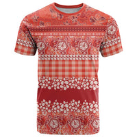 Hawaiian Hibiscus Honu T Shirt Red Mele Kalikimaka Palaka Spirit LT9 Red - Polynesian Pride