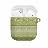Hawaiian Hibiscus Honu AirPods Case Sage Green Mele Kalikimaka Palaka Spirit LT9 Sage Green - Polynesian Pride