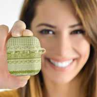 Hawaiian Hibiscus Honu AirPods Case Sage Green Mele Kalikimaka Palaka Spirit LT9 - Polynesian Pride