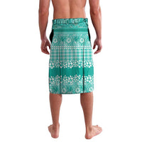 Hawaiian Hibiscus Honu Lavalava Turquoise Mele Kalikimaka Palaka Spirit - Polynesian Pride