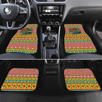 Hawaiian Pineapples Skull Car Mats Mele Kalikimaka Palaka Quilt Pattern - Polynesian Pride