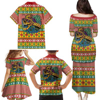 Hawaiian Pineapples Skull Family Matching Puletasi and Hawaiian Shirt Mele Kalikimaka Palaka Quilt Pattern LT9 - Polynesian Pride
