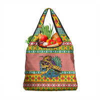 Hawaiian Pineapples Skull Grocery Bag Mele Kalikimaka Palaka Quilt Pattern - Polynesian Pride
