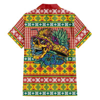 Hawaiian Pineapples Skull Hawaiian Shirt Mele Kalikimaka Palaka Quilt Pattern LT9 - Polynesian Pride