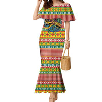 Hawaiian Pineapples Skull Mermaid Dress Mele Kalikimaka Palaka Quilt Pattern - Polynesian Pride