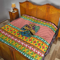 Hawaiian Pineapples Skull Quilt Mele Kalikimaka Palaka Quilt Pattern - Polynesian Pride