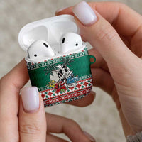 Hawaiian Skull Surfs AirPods Case Mele Kalikimaka Palaka Quilt Pattern LT9 - Polynesian Pride