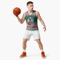 Hawaiian Skull Surfs Basketball Jersey Mele Kalikimaka Palaka Quilt Pattern - Polynesian Pride