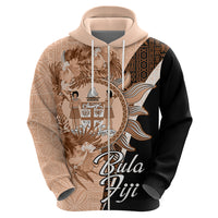Bula Fiji Vintage Fijian Masi Pattern Hoodie Peach Fuzz Unique LT9 - Polynesian Pride
