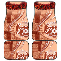 Vintage Tonga Kahoa Heilala Flower Car Mats LT9 Peach Fuzz - Polynesian Pride