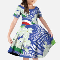 Philippines Flag Family Matching Summer Maxi Dress and Hawaiian Shirt Sampaguita Jasmine with Polynesian Tribal