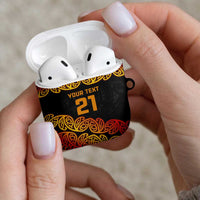 New Zealand Rugby Pacific Custom AirPods Case Rangatira Maori Kowhaiwhai Pattern LT9 - Polynesian Pride