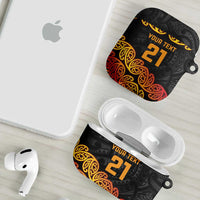 New Zealand Rugby Pacific Custom AirPods Case Rangatira Maori Kowhaiwhai Pattern LT9 - Polynesian Pride