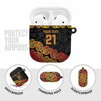 New Zealand Rugby Pacific Custom AirPods Case Rangatira Maori Kowhaiwhai Pattern LT9 - Polynesian Pride