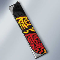 New Zealand Rugby Pacific Custom Auto Sun Shade Rangatira Maori Kowhaiwhai Pattern - Polynesian Pride