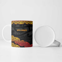 New Zealand Rugby Pacific Custom Ceramic Mug Rangatira Maori Kowhaiwhai Pattern LT9 - Polynesian Pride