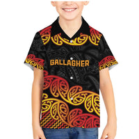 New Zealand Rugby Pacific Custom Family Matching Mermaid Dress and Hawaiian Shirt Rangatira Maori Kowhaiwhai Pattern