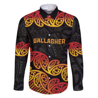 New Zealand Rugby Pacific Custom Family Matching Off Shoulder Short Dress and Hawaiian Shirt Rangatira Maori Kowhaiwhai Pattern