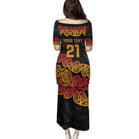 New Zealand Rugby Pacific Custom Family Matching Puletasi and Hawaiian Shirt Rangatira Maori Kowhaiwhai Pattern