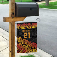 New Zealand Rugby Pacific Custom Garden Flag Rangatira Maori Kowhaiwhai Pattern