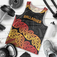 New Zealand Rugby Pacific Custom Men Tank Top Rangatira Maori Kowhaiwhai Pattern