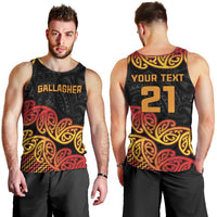 New Zealand Rugby Pacific Custom Men Tank Top Rangatira Maori Kowhaiwhai Pattern