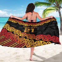 New Zealand Rugby Pacific Custom Sarong Rangatira Maori Kowhaiwhai Pattern