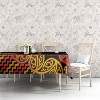 New Zealand Rugby Pacific Custom Tablecloth Rangatira Maori Kowhaiwhai Pattern