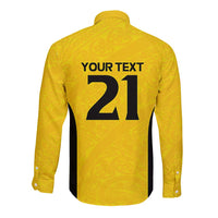 New Zealand Rugby Pacific Custom Long Sleeve Button Shirt Hau Awhiowhio Maori Tribal Tattoo