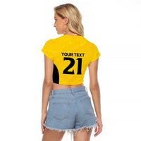 New Zealand Rugby Pacific Custom Raglan Cropped T Shirt Hau Awhiowhio Maori Tribal Tattoo