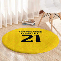 New Zealand Rugby Pacific Custom Round Carpet Hau Awhiowhio Maori Tribal Tattoo