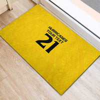 New Zealand Rugby Pacific Custom Rubber Doormat Hau Awhiowhio Maori Tribal Tattoo