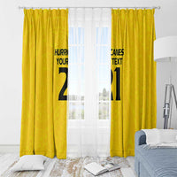 New Zealand Rugby Pacific Custom Window Curtain Hau Awhiowhio Maori Tribal Tattoo