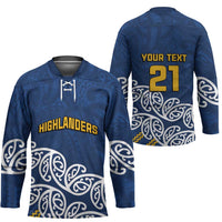New Zealand Rugby Pacific Custom Hockey Jersey Kahupeka Maori Kowhaiwhai Pattern LT9 - Polynesian Pride