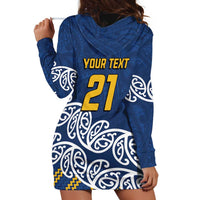 New Zealand Rugby Pacific Custom Hoodie Dress Kahupeka Maori Kowhaiwhai Pattern
