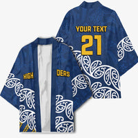 New Zealand Rugby Pacific Custom Kimono Kahupeka Maori Kowhaiwhai Pattern - Polynesian Pride