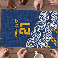 New Zealand Rugby Pacific Custom Puzzle Kahupeka Maori Kowhaiwhai Pattern - Polynesian Pride