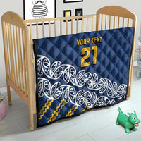 New Zealand Rugby Pacific Custom Quilt Kahupeka Maori Kowhaiwhai Pattern