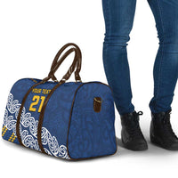 New Zealand Rugby Pacific Custom Travel Bag Kahupeka Maori Kowhaiwhai Pattern - Polynesian Pride
