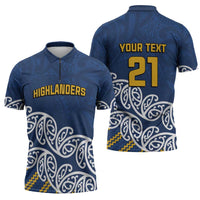 New Zealand Rugby Pacific Custom Zipper Polo Shirt Kahupeka Maori Kowhaiwhai Pattern - Polynesian Pride