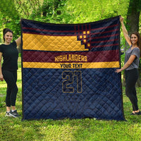 New Zealand Rugby Pacific Custom Quilt Kahupeka Retro 2025 Taniko Motif