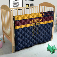 New Zealand Rugby Pacific Custom Quilt Kahupeka Retro 2025 Taniko Motif