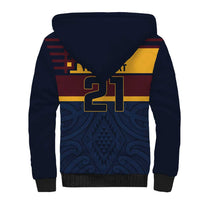 New Zealand Rugby Pacific Custom Sherpa Hoodie Kahupeka Retro 2025 Taniko Motif